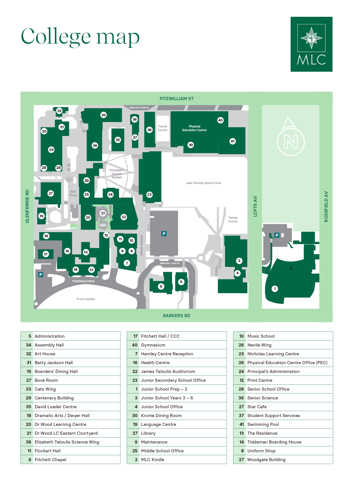 Methodist Ladies' College - Getting to MLC